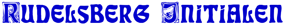 Rudelsberg Initialen шрифт